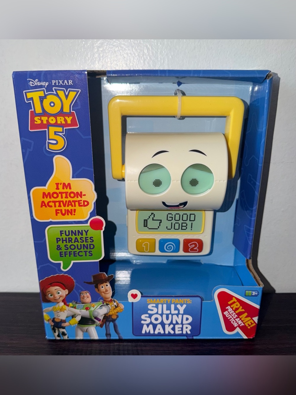 Disney Pixar Toy Story 5 Smarty Pants Silly Sound Maker 6” Motion Activated New